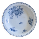 Shallow dish 19th century ironstone Sarreguemines Flore collection