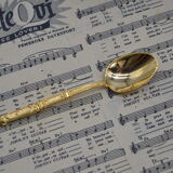 Set of 4 vintage golden spoons