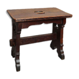 XIXth cnetury Gothic revival oak stool