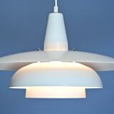 Danish hanging lamp in white, 1970s