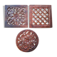 Set of three ethnic wooden underpants