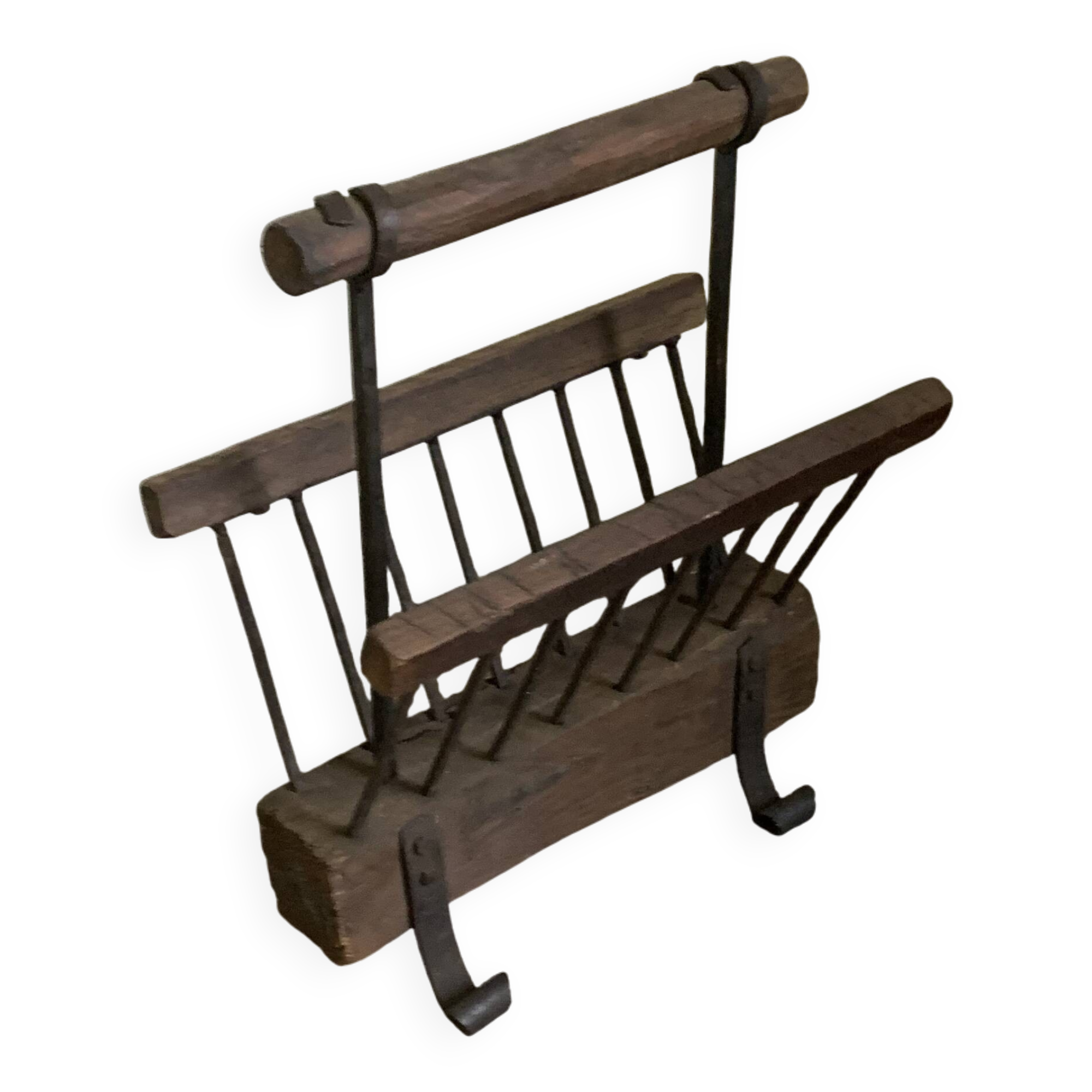 Brutalist magazine rack