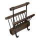 Brutalist magazine rack