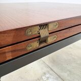 Wilhelm Renz Flip Top Folding Modular Coffee Table – Walnut