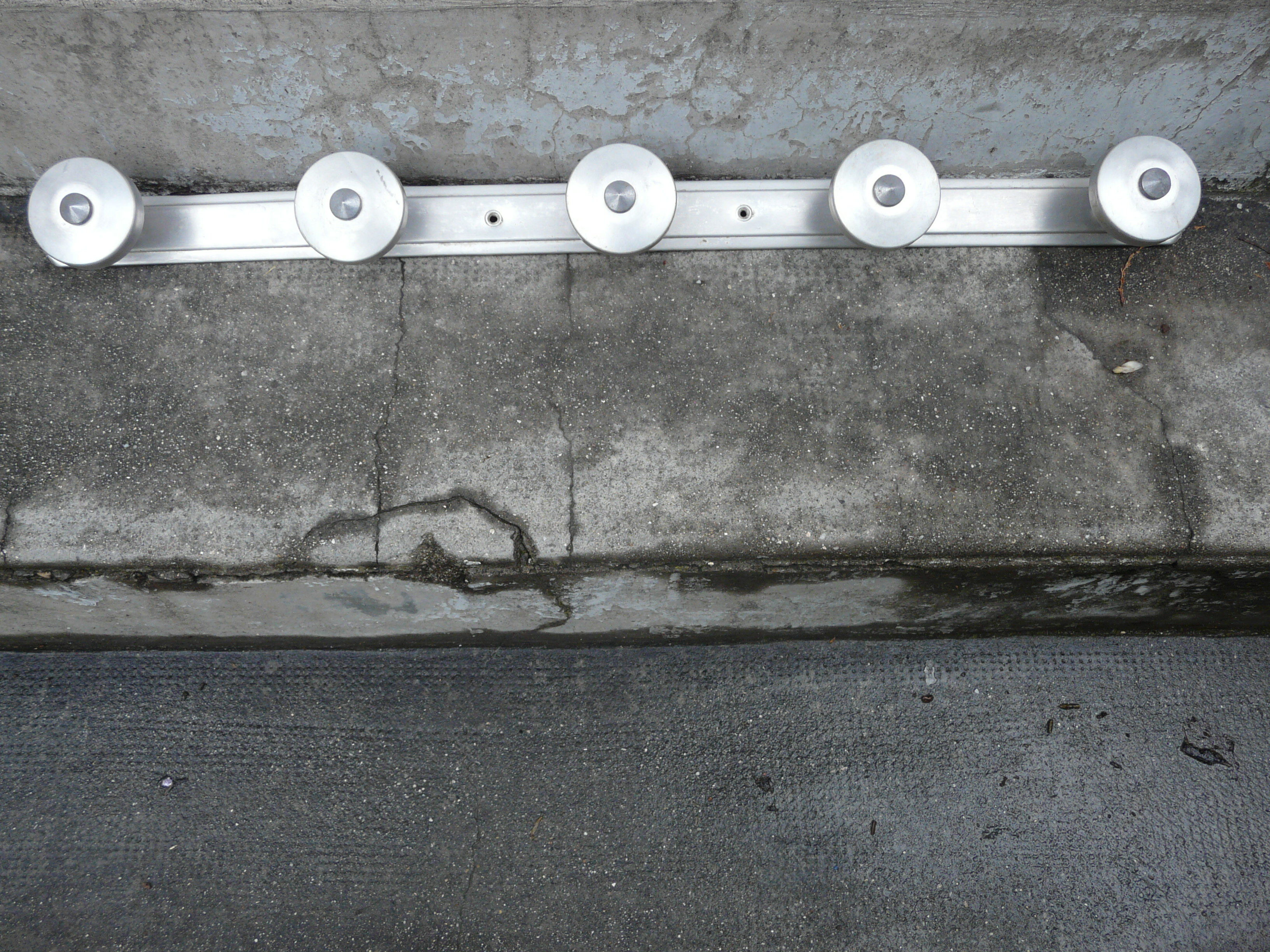 Coat rack 5 hooks aluminum of the 50s