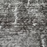 Distressed Turkish Narrow Runner 309 x 66 cm Wool Vintage rug, Over-dyed Gray