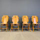 Chaises de salle à manger rustiques, années 1960