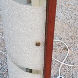 Scandinavian style floor lamp in teak and granite resin from the 70s