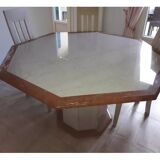Octagonal marble table