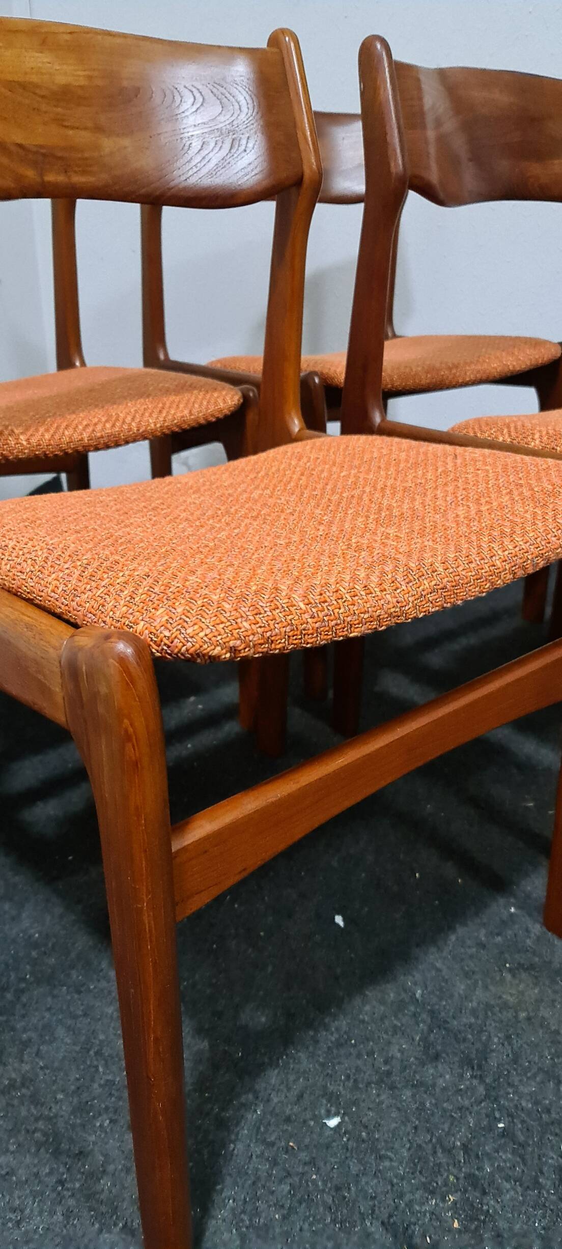 Chaises en teck vintage