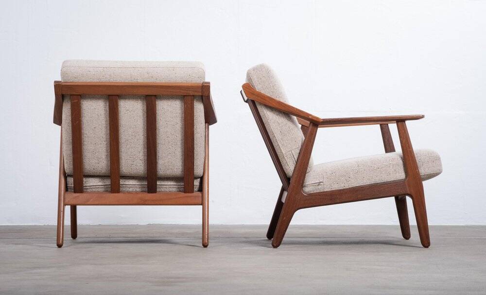 Fauteuils en teck par H. Brockmann-Petersen pour Randers Møbelfabrik, années 1960, ensemble de 2