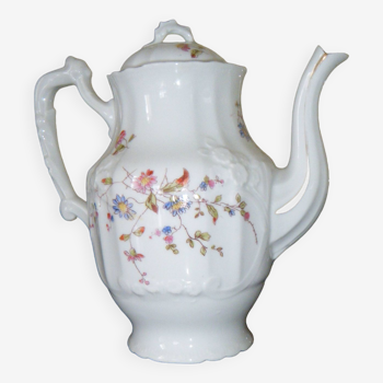 Théière porcelaine blanche petites fleurs