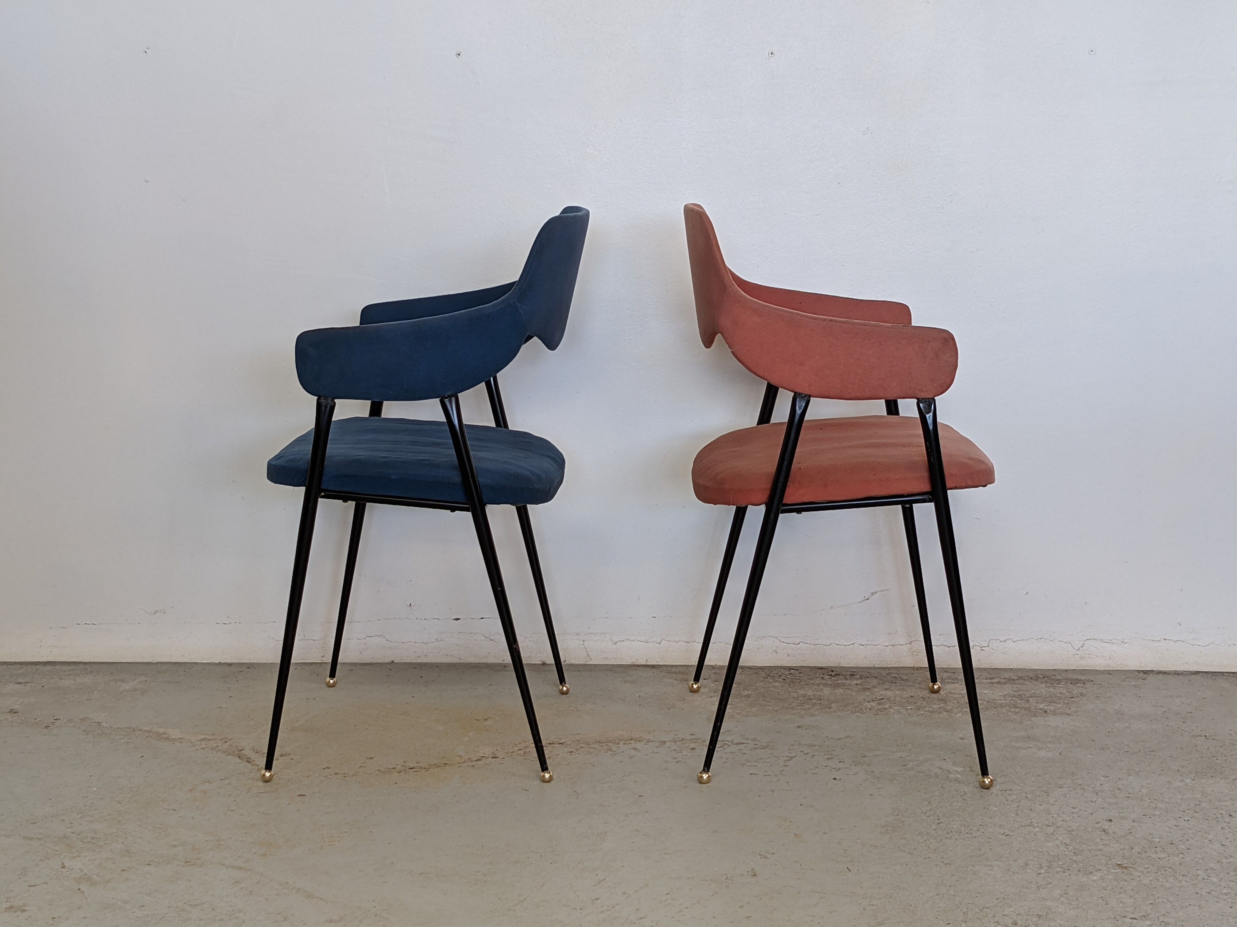 Pair of compass chairs - 50s