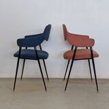Pair of compass chairs - 50s