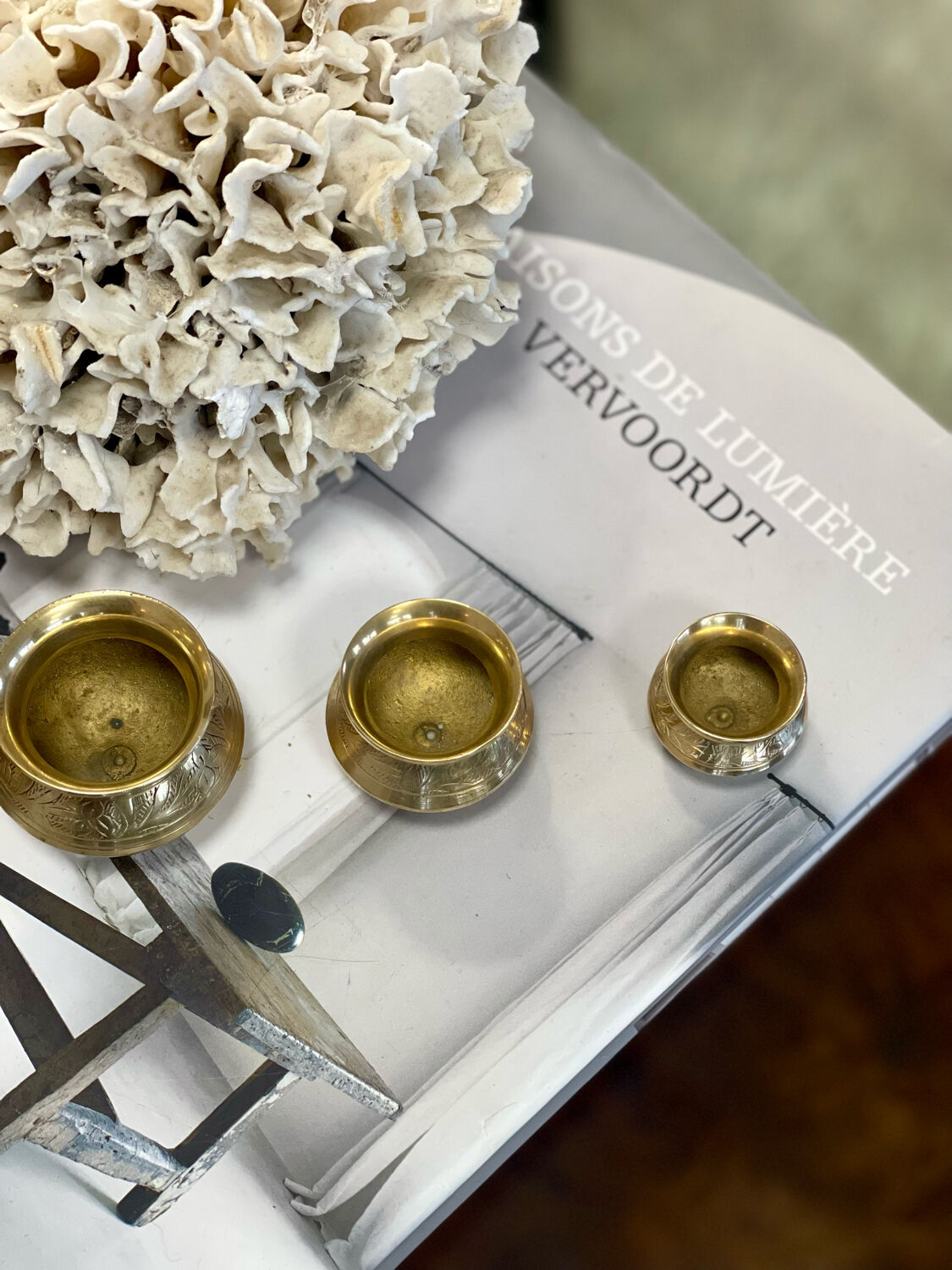 Indian Brass nesting pots