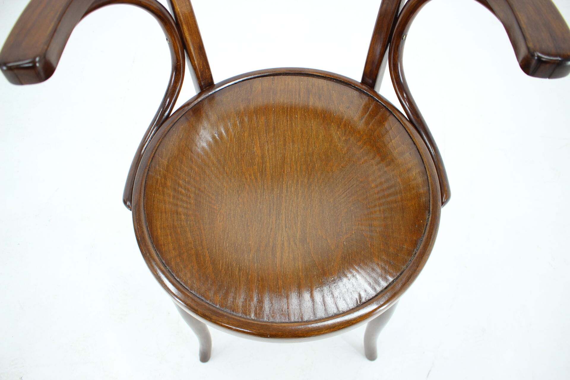 1910s office armchair J&J Kohn Nr.704 and side table,Czechoslovakia