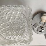 Ceiling lamp square molded glass