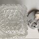 Ceiling lamp square molded glass