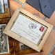Set of 4 old postcard frames