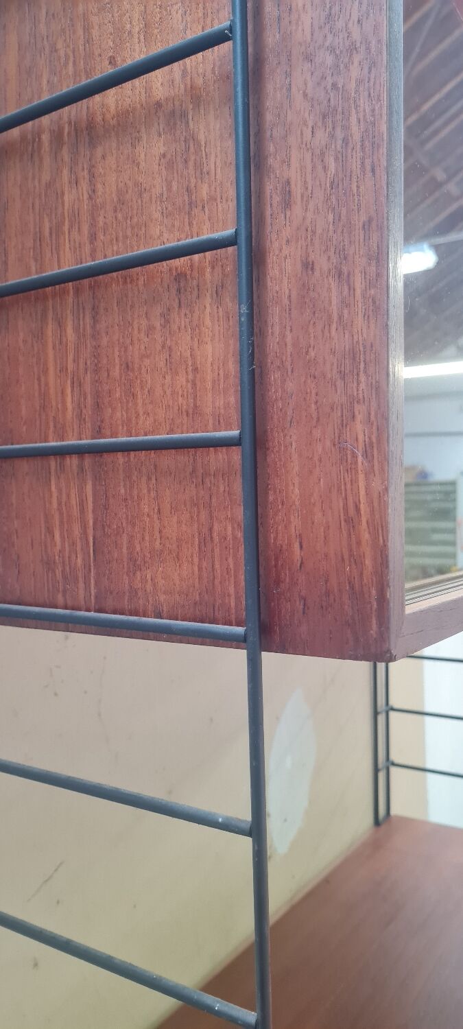 Scandinavian wall string shelf