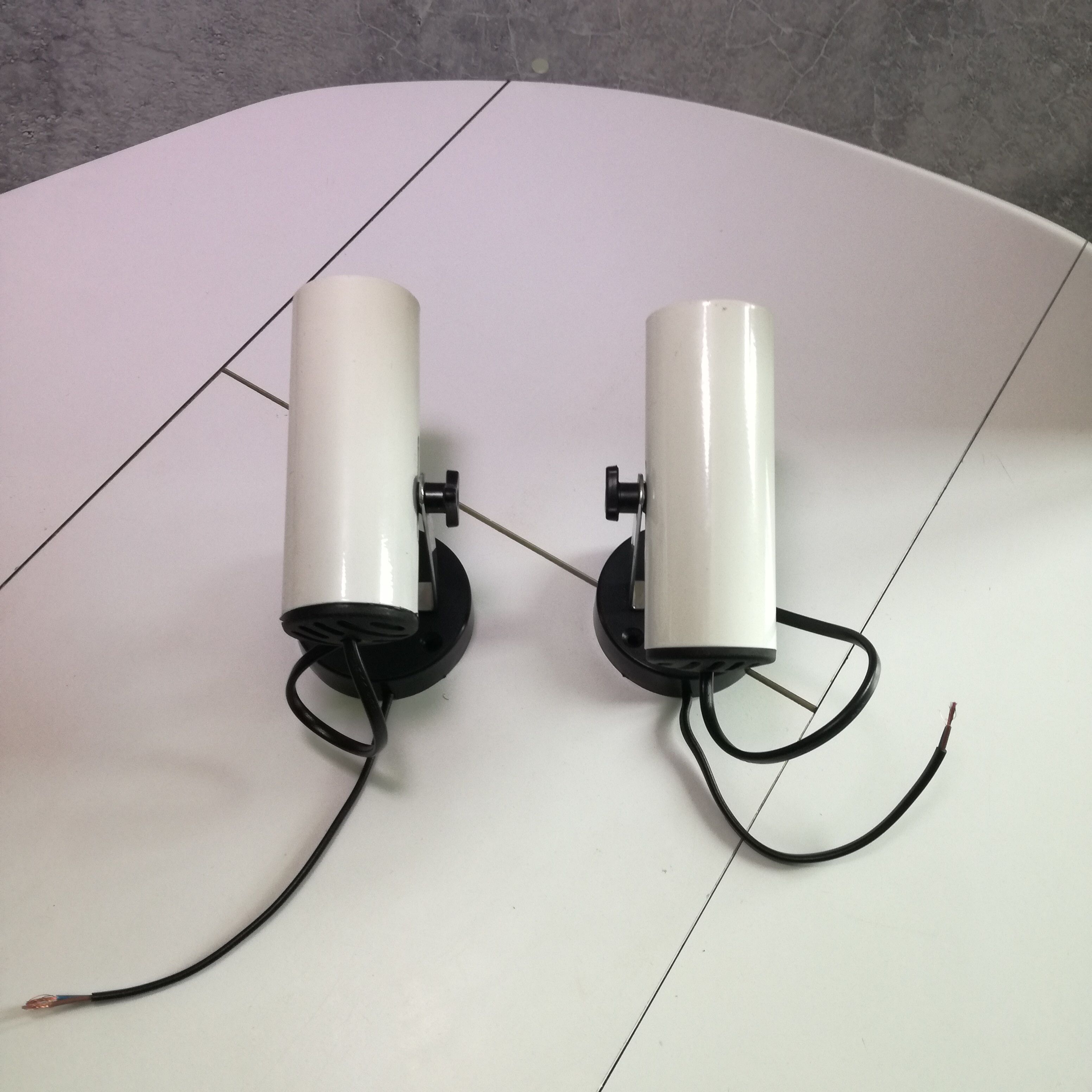 Pair of adjustable wall projectors 1970