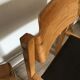 Set of 4 vintage chairs 1980's in beech, thermoformed on the back