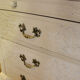 Baroque secretaire Louis XV lacquered wooden dresser