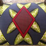 Paire de chaises XIX tissu wax
