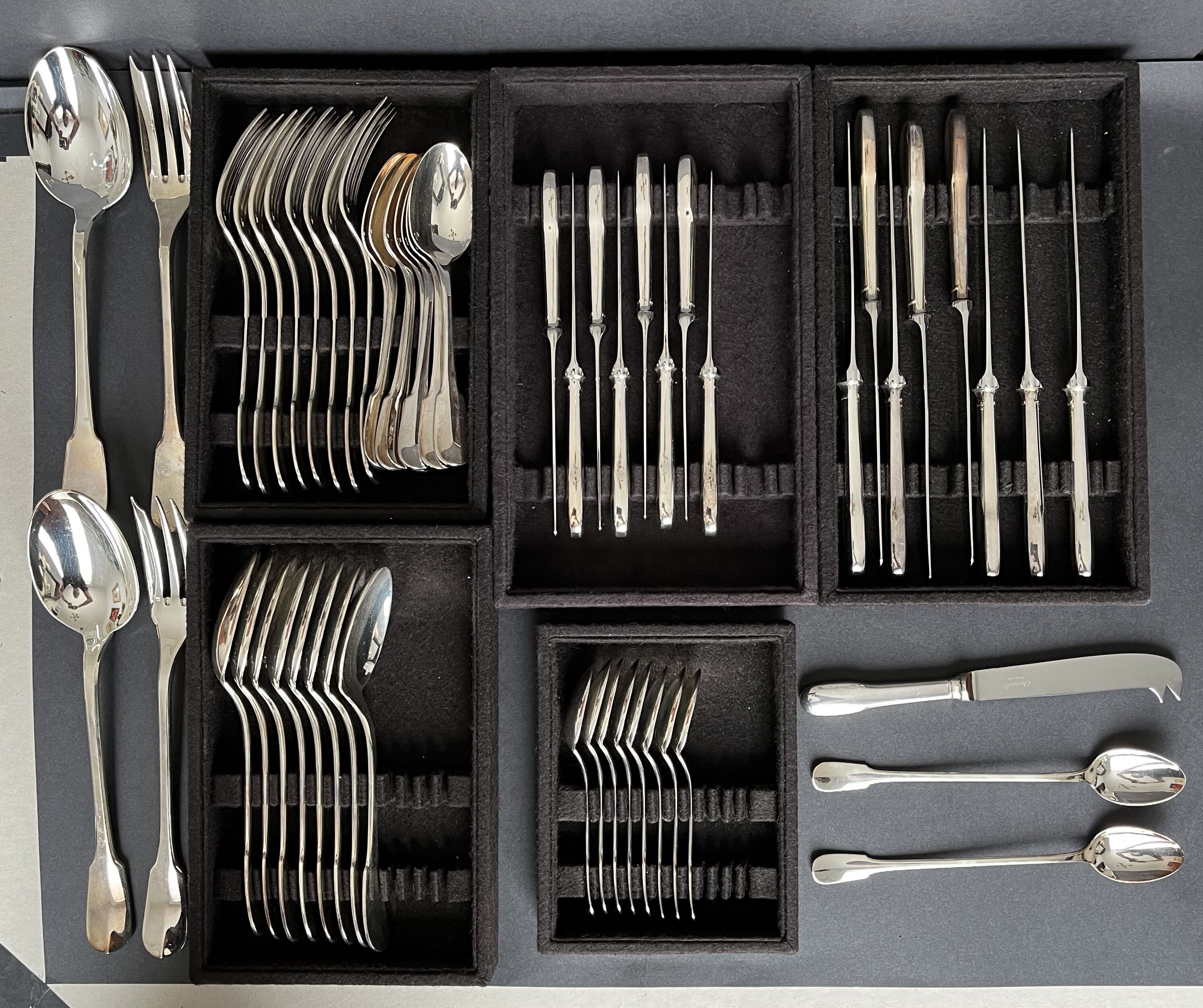 Housewife Christofle in silver metal model uniplate