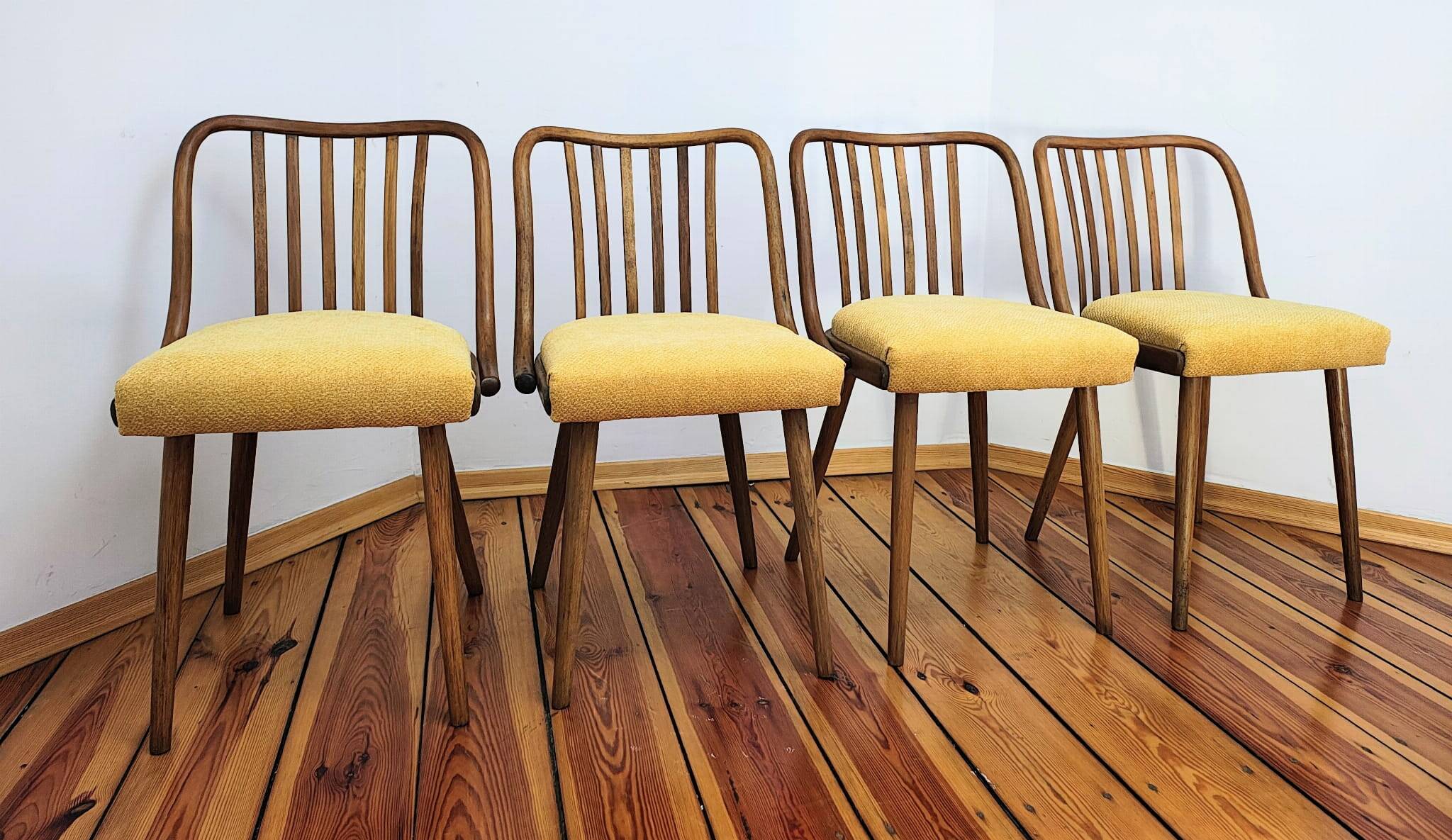 Dining Chairs attributed to A. Suman for Tatra Nabytok, Czechoslovakia, 196