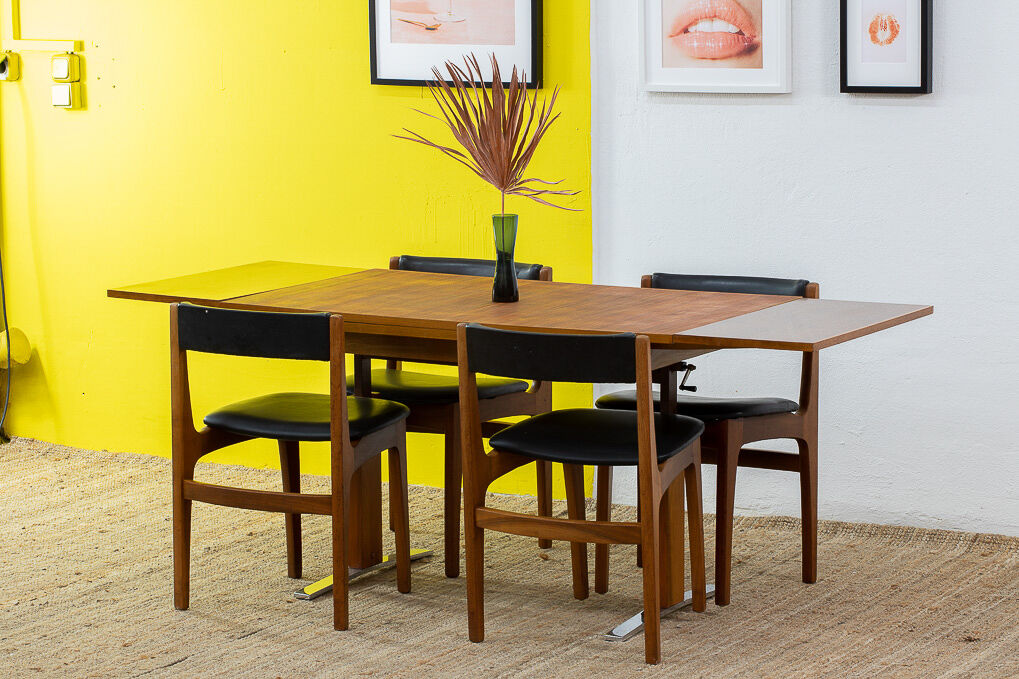 Vintage teak coffee table 118 cm