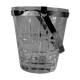 Seau à glace en verre seventies