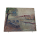 Old painting "edge of the Seine", oil painting