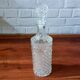 Carafe ronde vintage en verre transparent