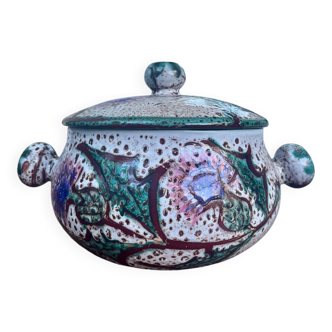 Vintage ceramic soup tureen – Daniel Étienne, Vallauris