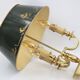 golden massive bronze bouillotte lamp