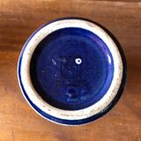 Pair of vase old gmundner keramik ceramic blue & white austria vintage