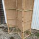 Vintage screen wicker rattan bamboo