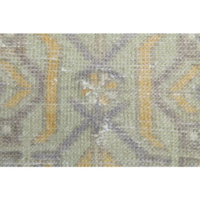 Vintage Turkish Oushak Handmade Wool Cotton Orange Area Rug 104x180