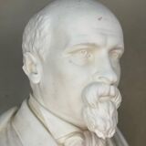 Buste en marbre de Carrare blanc statuaire, vers 1880