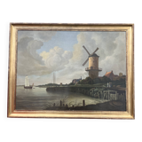 Large 19th-century painting after The Mill at Wijk bij Duurstede by Jacob van Ruisdael.