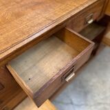 Early 20th-century oak hardware counter