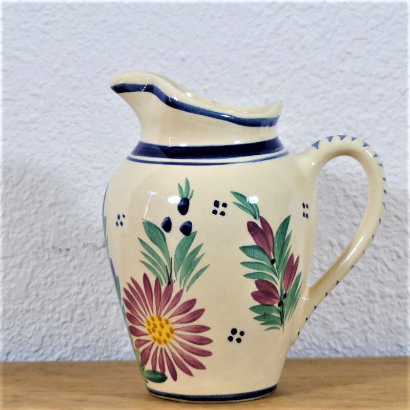 Pitcher in earthenware signed Henriot