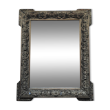 Mirror old wood and gilded stucco 57x71cm