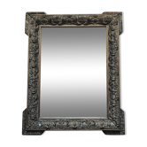 Mirror old wood and gilded stucco 57x71cm