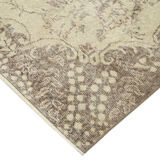 Tapis beige oriental ancien fait à la main 206 cm x 310 cm - 34128