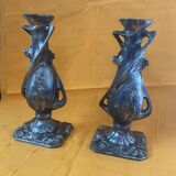 Pair of Art Nouveau vases signed C. Boonefond