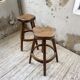 Pair of Henri Bataille stools in oak