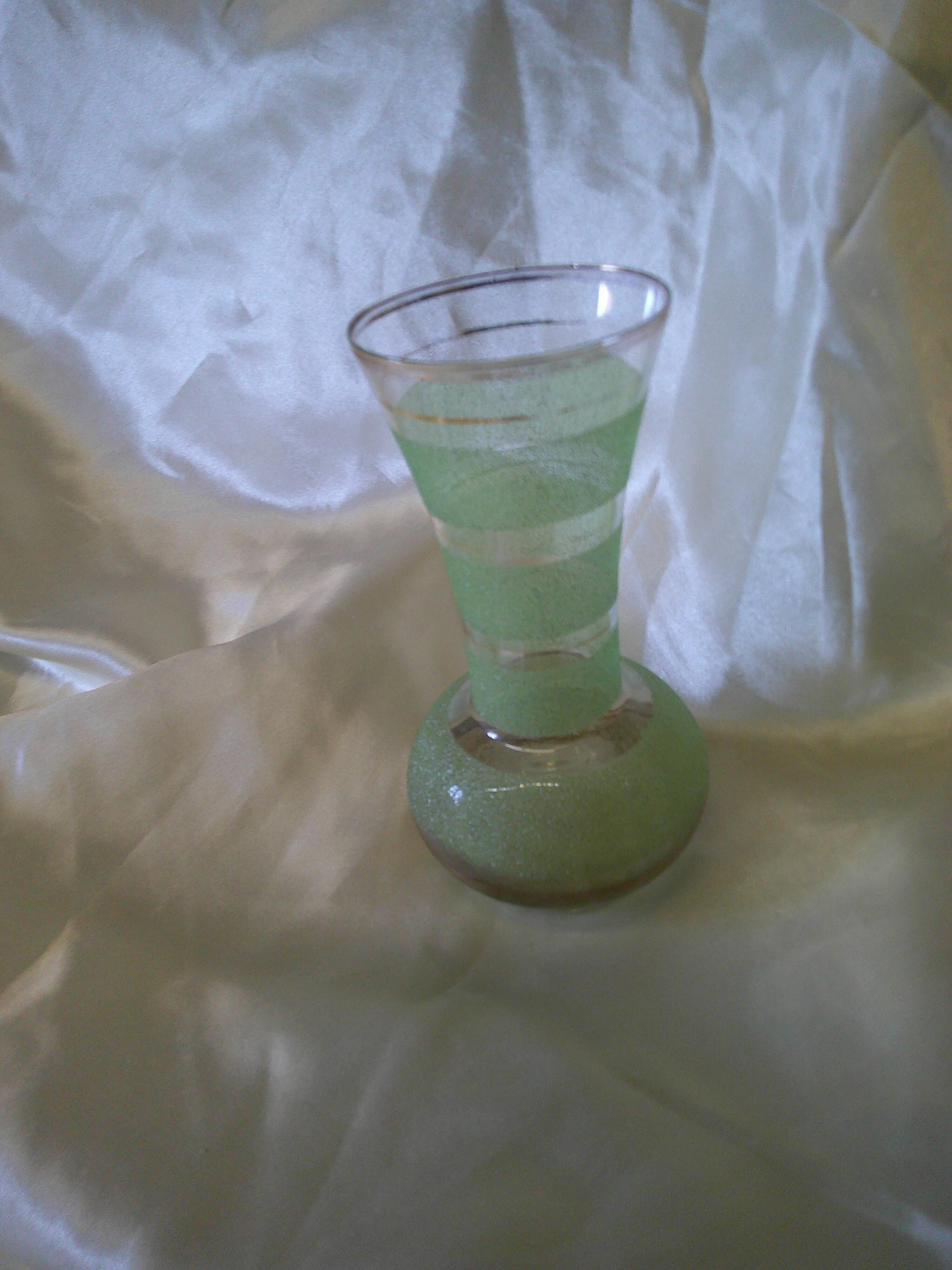 Small granite glass vase