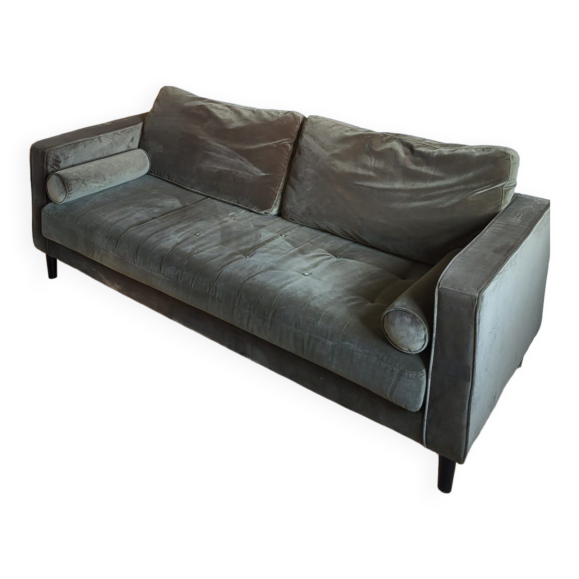 Vintage khaki sofa